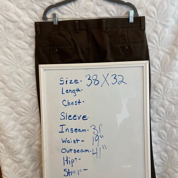Dockers men’s brown slacks size 38X32 preowned good condition - Picture 1 of 4